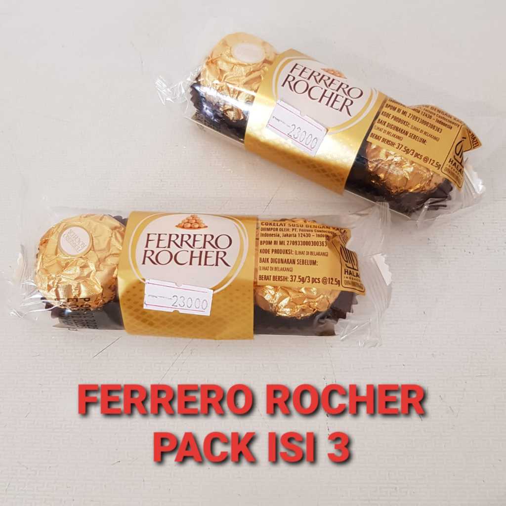 

Ferrero Rocher 37,5 gr isi 3 pcs / pack.