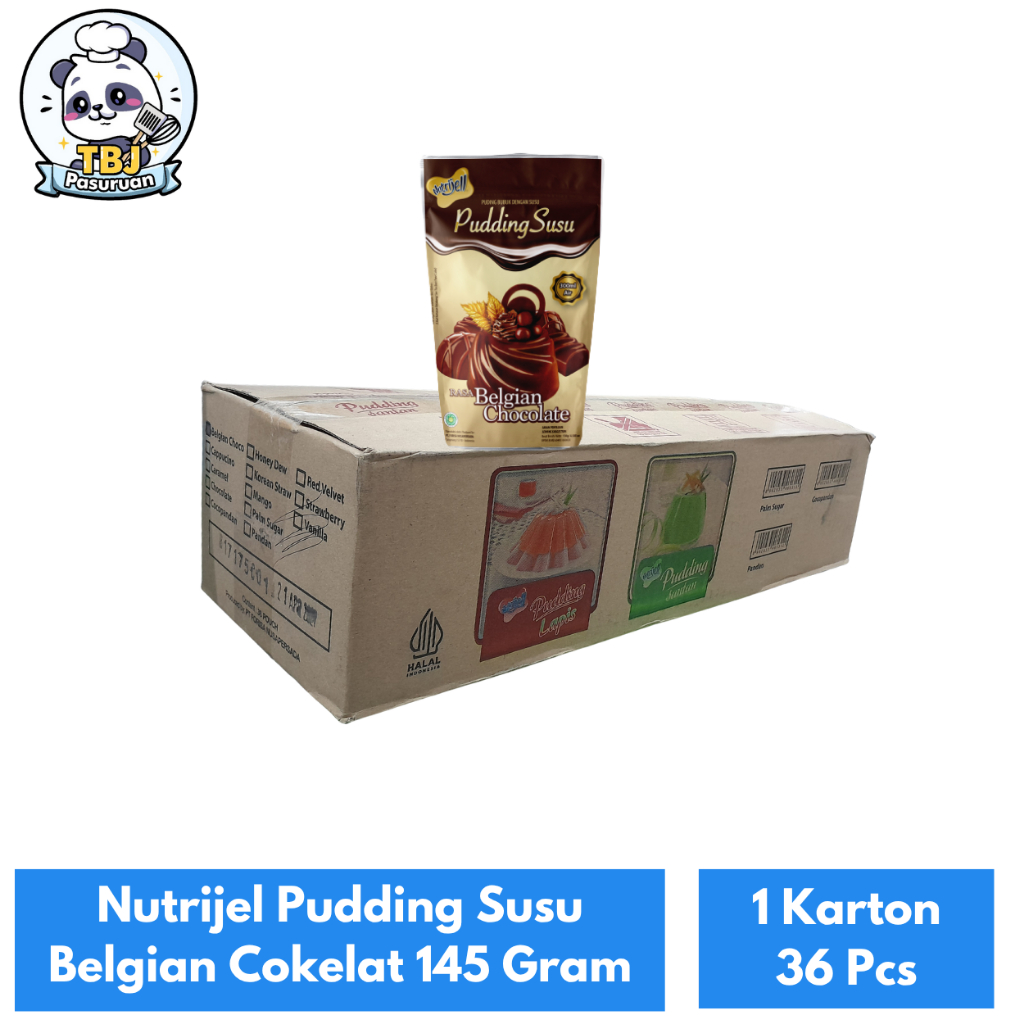

Nutrijell Puding Susu Belgian Cokelat 145 Gram Kemasan 1 Karton Isi 36 Pcs