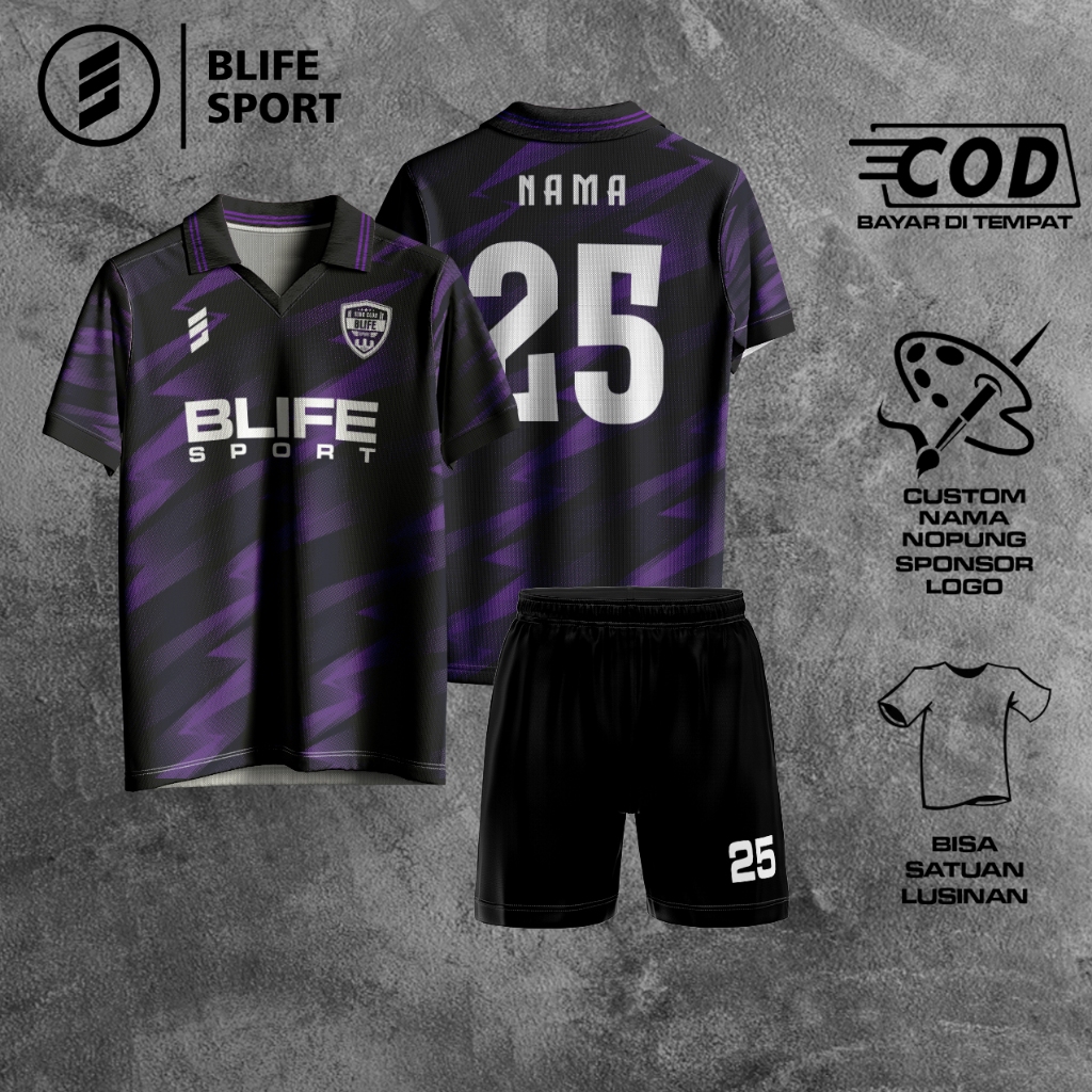 [ COD BISA SATUAN ] JERSEY FUTSAL/BOLA CUSTOM FULL PRINTING