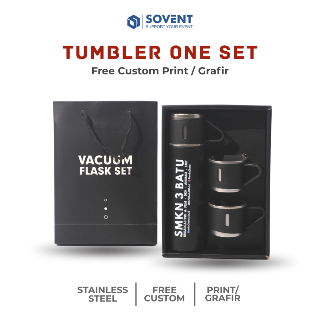 

TUMBLER ONE SET CUSTOM / TERMOS CUSTOM GRAVIR / CETAK TUMBLER LOGO
