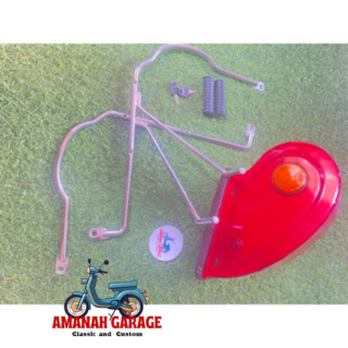 Toolbox tool merah box keranjang rak wadah jok bayi tengah honda c70 c50 c90 pispot