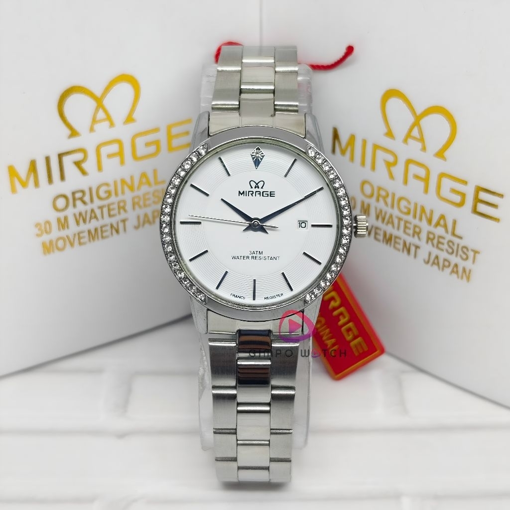 MIRAGE Jam Tangan Analog Wanita Tahan Air Original BRP006L