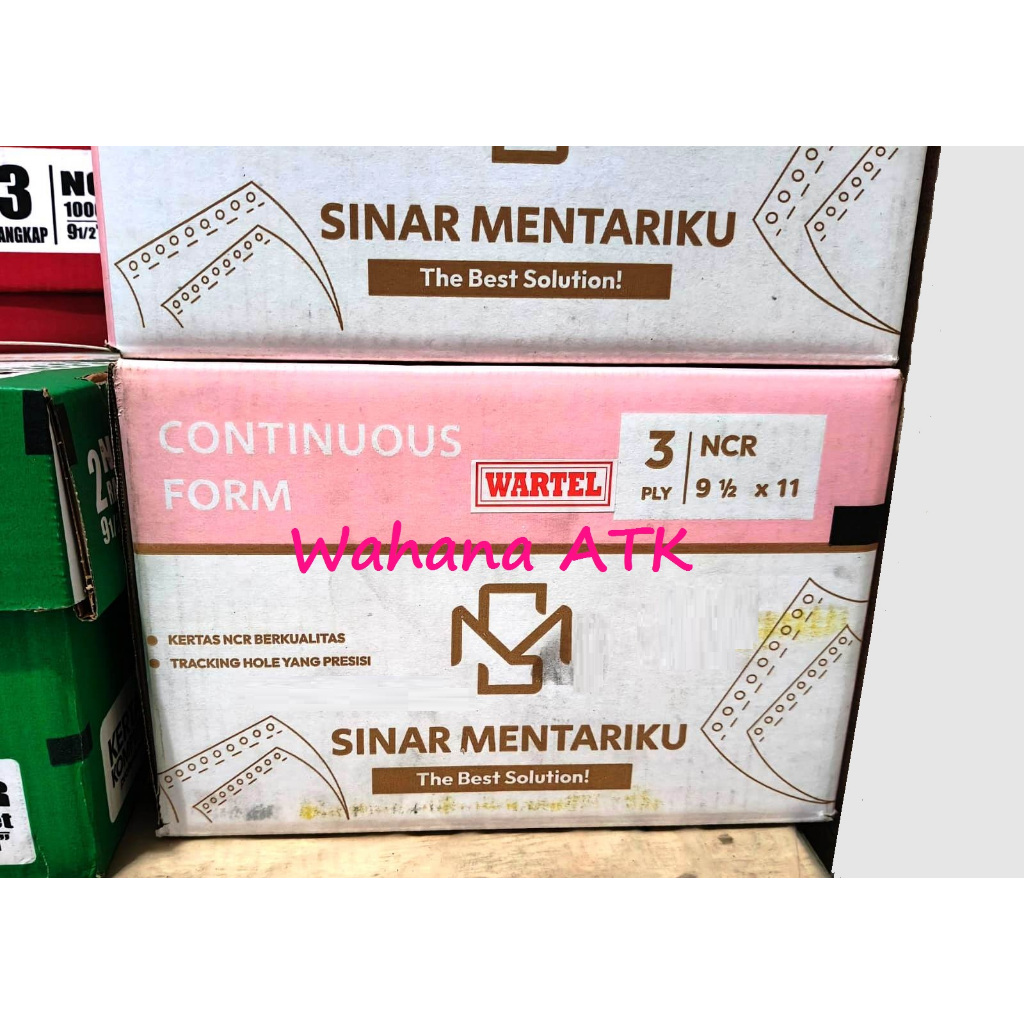 

Continuous form sinar mentari 9.5:2 x 11:2 3 ply / 3 ply wartel