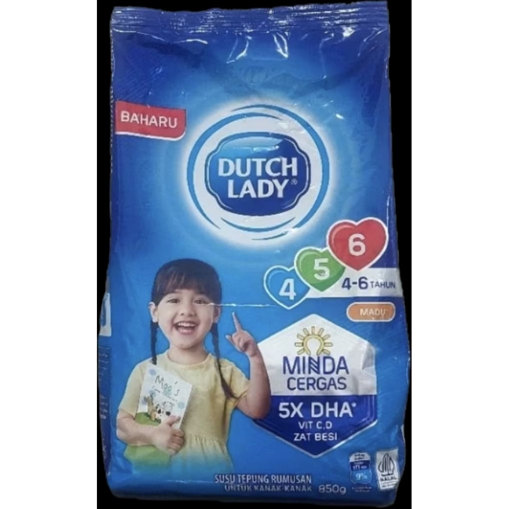 

Susu Bubuk Dutch Lady 5X DHA 456 Rasa Madu Usia 4-6 Tahun