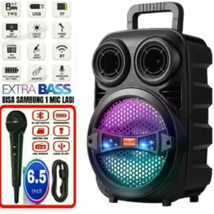 Speaker kimiso Gratis Mic Karoke SQ-338 Free Mic Karoke Subwoofer aktif Km-3381 Free Mic Karoke