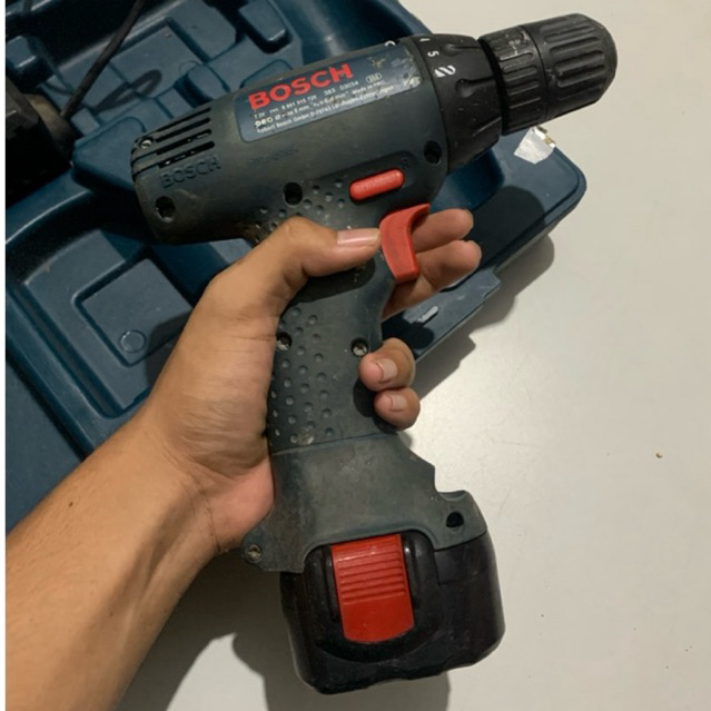 Bor magnet listrik baterai bosch gsr 721 professional second original 100% mulus normal Preloved Mur
