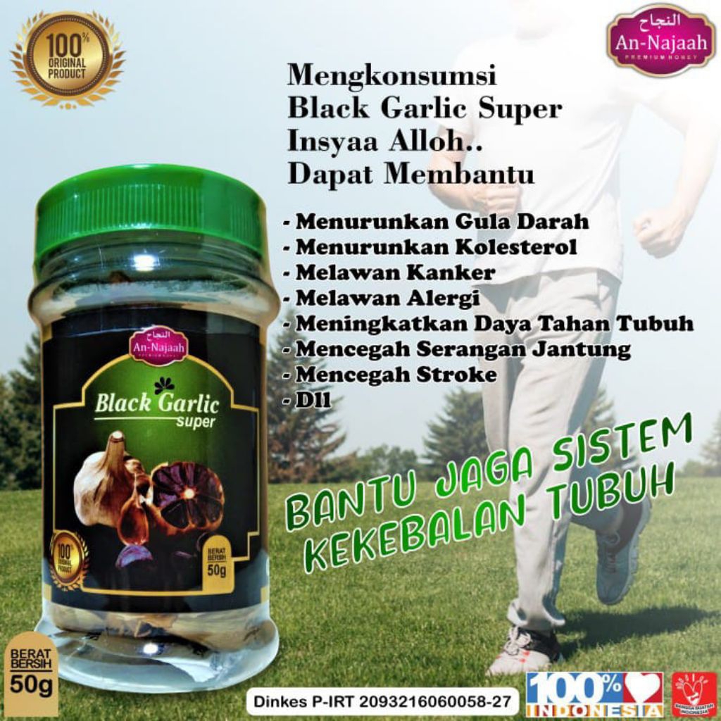 

BLACK GARLIC SUPER BAWANG HITAM BAWANG PUTIH FERMENTASI 50g