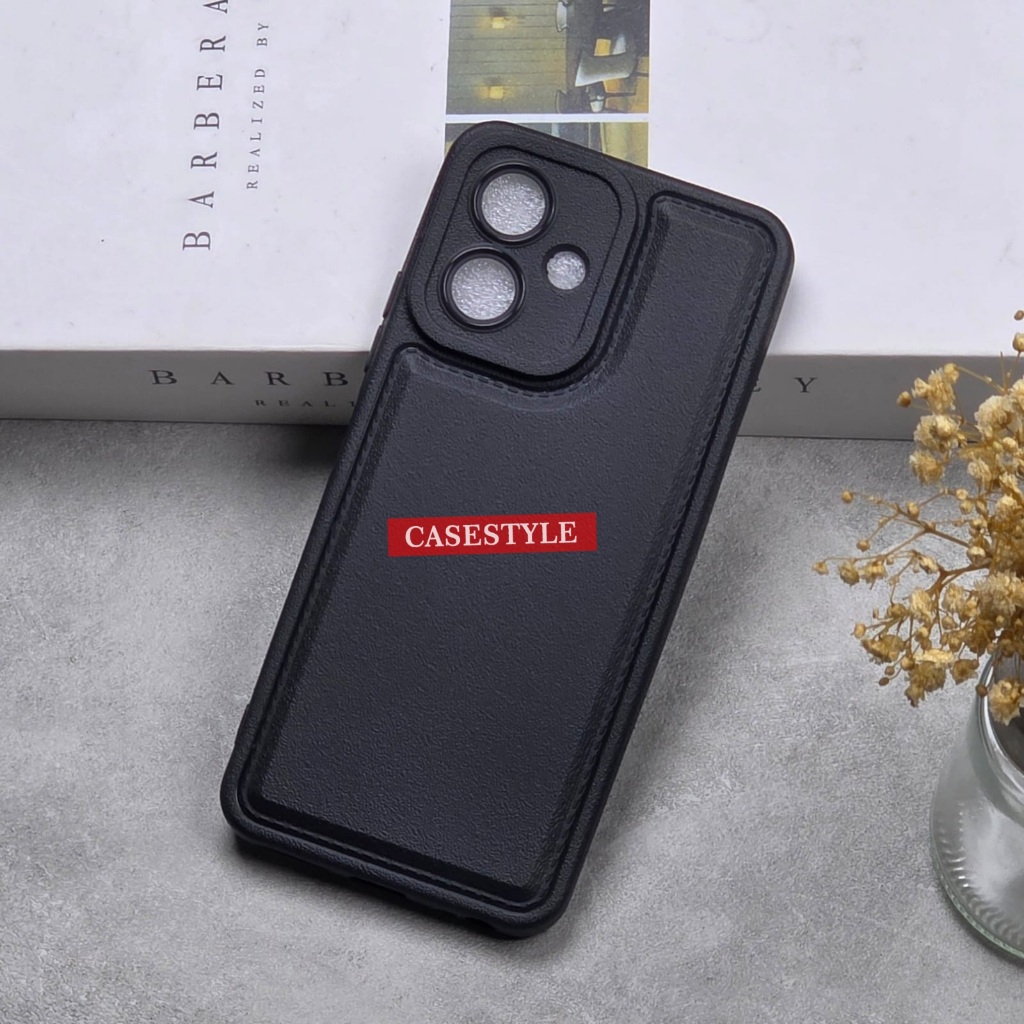 Tecno Spark GO 2 Tecno Spark GO 1 Tecno Spark GO 2023 Case Leather Pro Kamera Black Case Tecno Spark