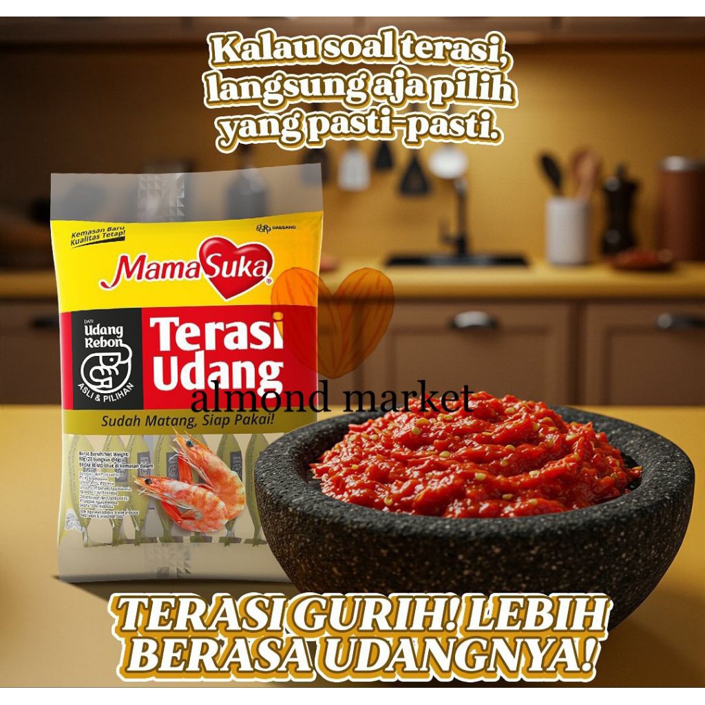 

Mamasuka Terasi Udang 20 Pcs x 4gr