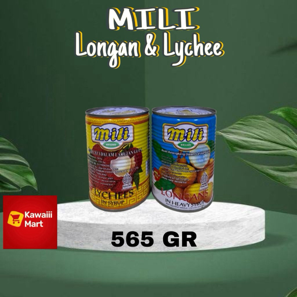 

Mili Longan & Mili Lychee Dalam Kaleng Canned Food 565 GR kelengkeng leci Halal