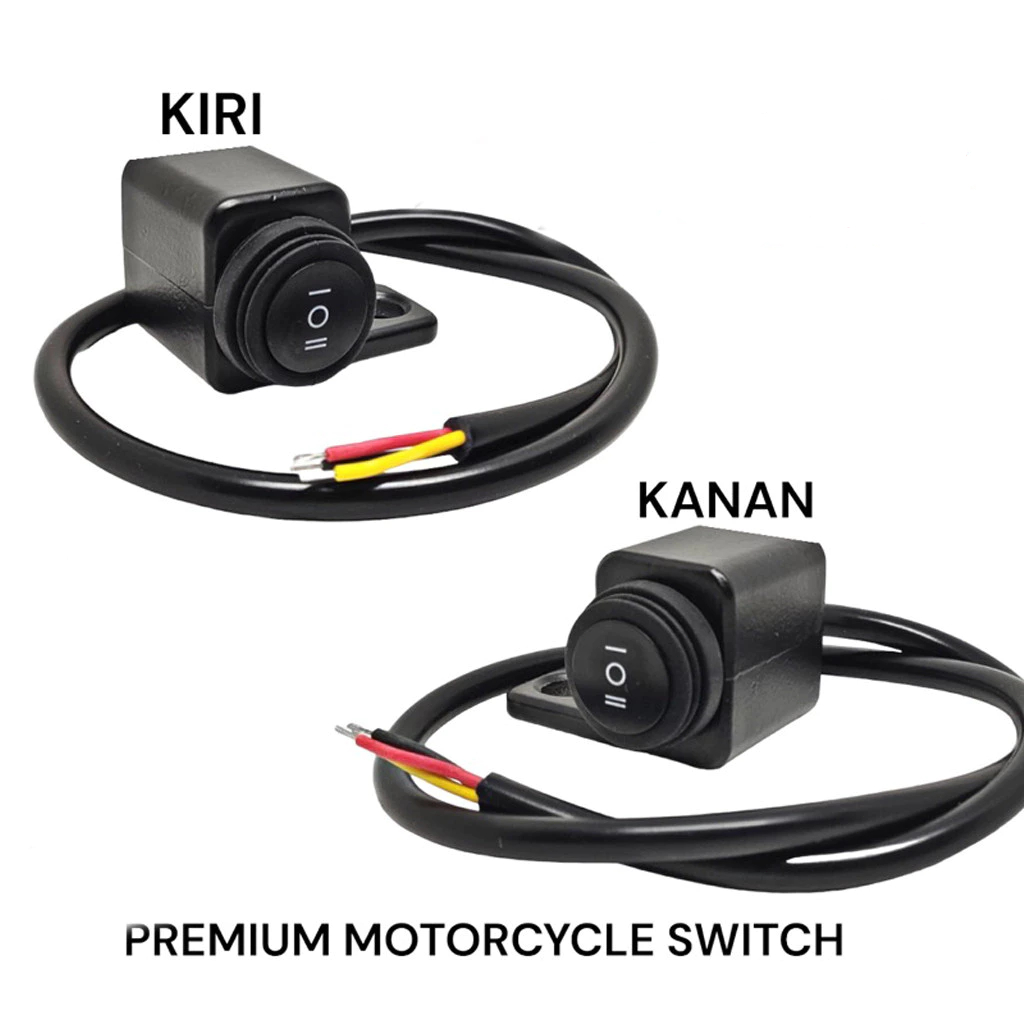 Saklar Lampu Motor Spion On Off On Waterproof Saklar Breket Spion Kedudukan Spion 3 Mode On Off On S