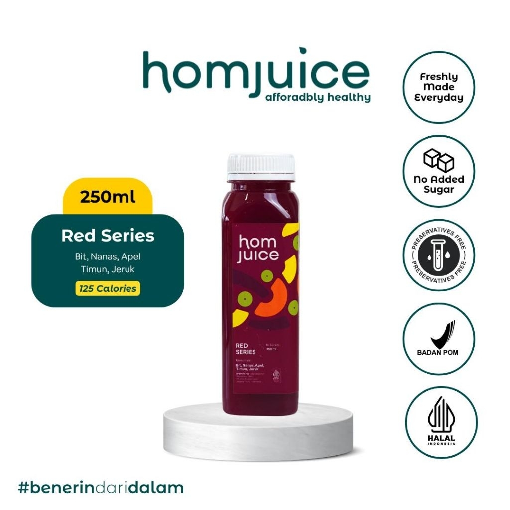 

Homjuice - Red Series 500 ml (Cold-Pressed Juice/Jus/Detox)