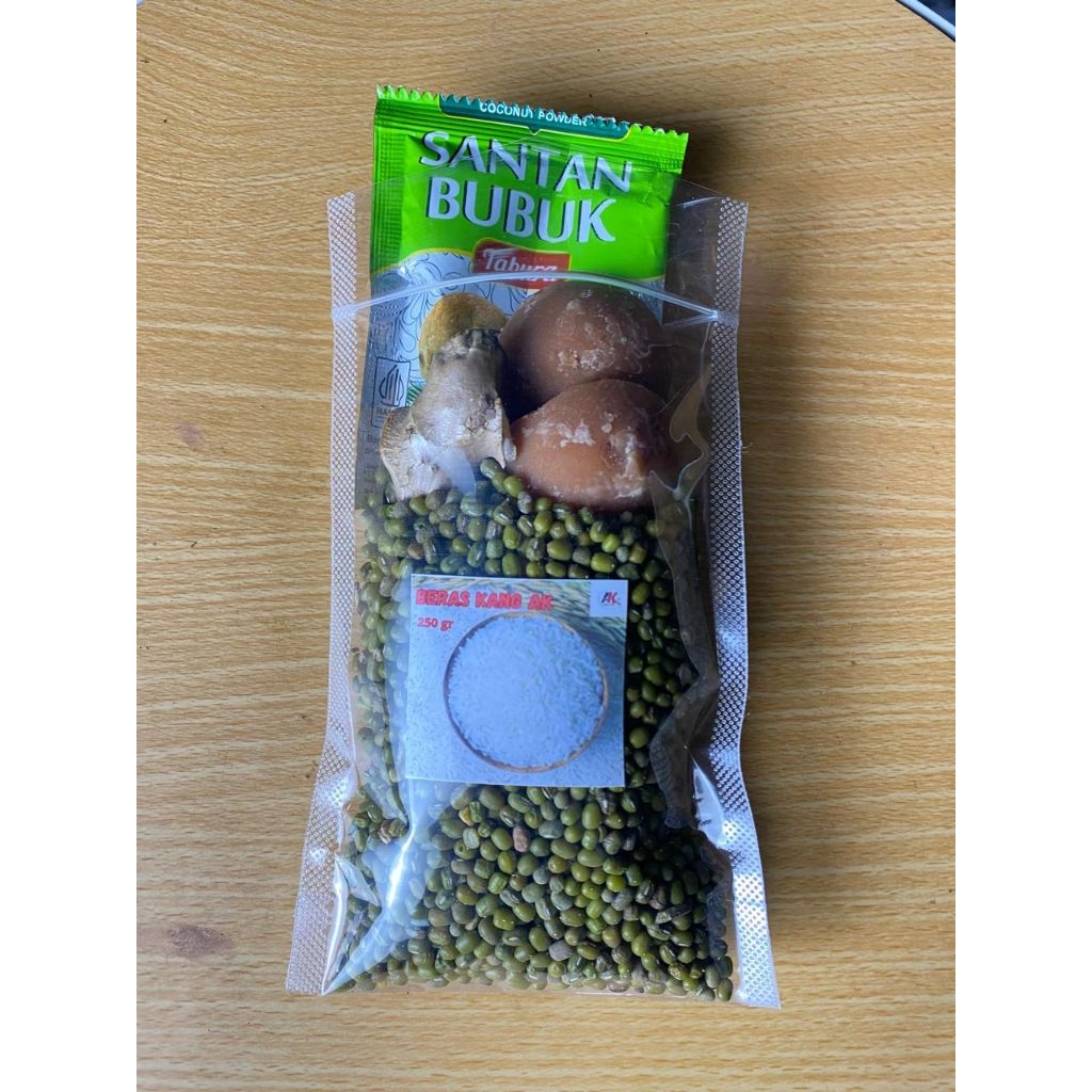 Paket Bubur Kacang Hijau/Bubur kacang hijau Mang Ak/Bubur/bubur kacang 200gr