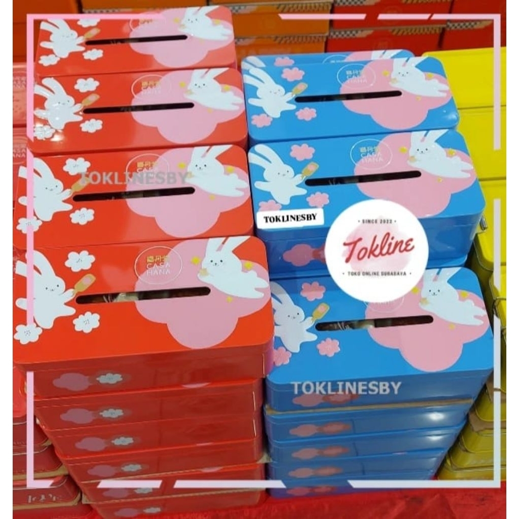 

CASAHANA CASA HANA MOONCAKE HAPPY BUNNY 2T RED BLUE MERAH BIRU ISI 2