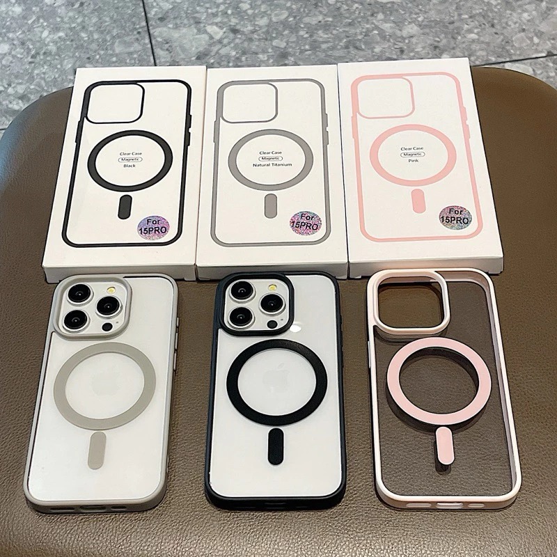 PACKING BOX  PREMIUM SLIM MAGSAFE CLEAR CASE FOR IPHONE X XR XS MAX 11 12 13 14 15 16 PRO MAX / MAGN
