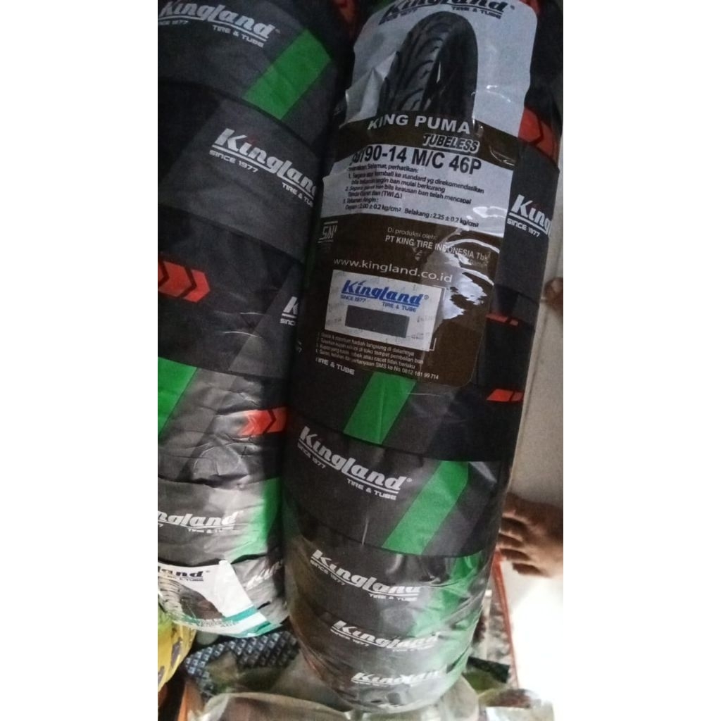 Ban Luar King Land 90/90-14 Ban Belakang Tubles/Motor Vario/Beat