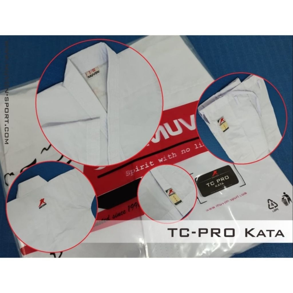 Dogi Baju Karate Muvon TC Pro Kata 100% Original