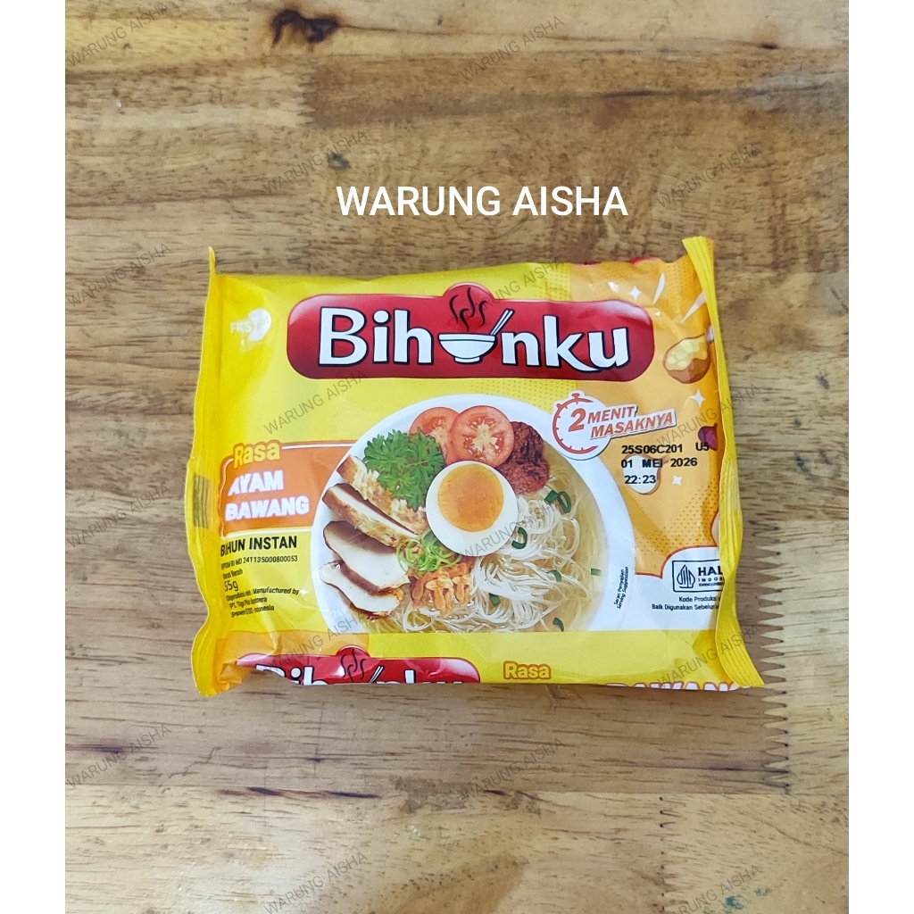

Bihun Mihun Instan Bihunku Ayam Bawang | Soto | Goreng 55 gr