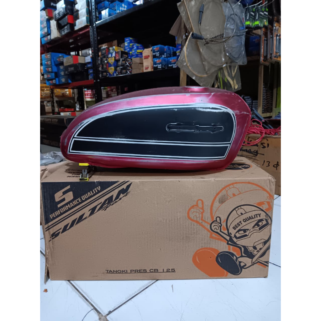 Tangki CB 125 Tengki CB125 Tanki CB Sultan Part Cat Model Ori Bladus Merah Biru Gold