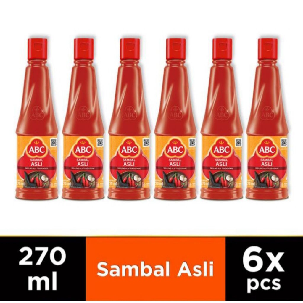 

sambal abc asli 275 ml isi 6 pcs