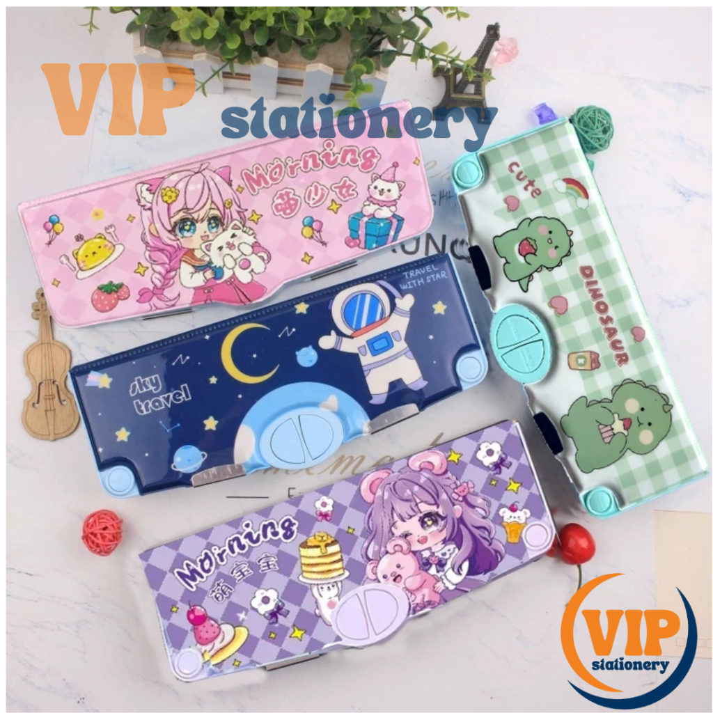 

VIP Tempat Pensil Multifungsi / Kotak Pensil Anak Lengkap Peruncing Gunting Isolasi Penghapus Penggaris Alat Tulis Sekolah