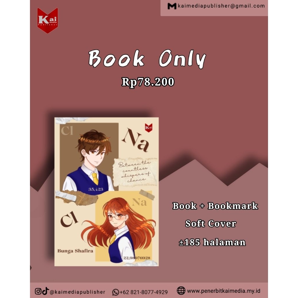 Novel NaCl karya Bunga Shafira, penerbit Kai Media