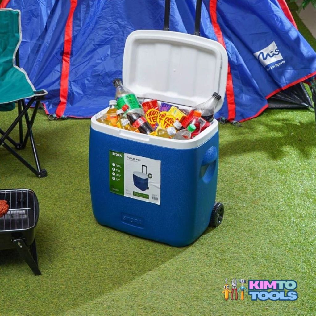 KIMTOTOOLS Stora 28 ltr Box Pendingin Roller Boks Pendingin Tempat Penjaga Suhu Dingin Kontainer Min