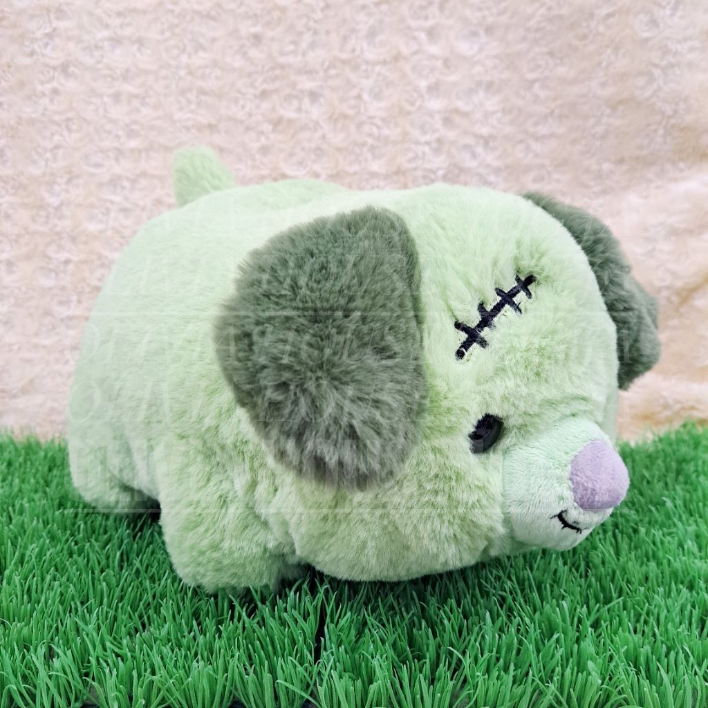 Boneka Lying Anjing Hijau AUR Boneka Gembul Doggy Zombie Boneka Tiduran Zombie Dog