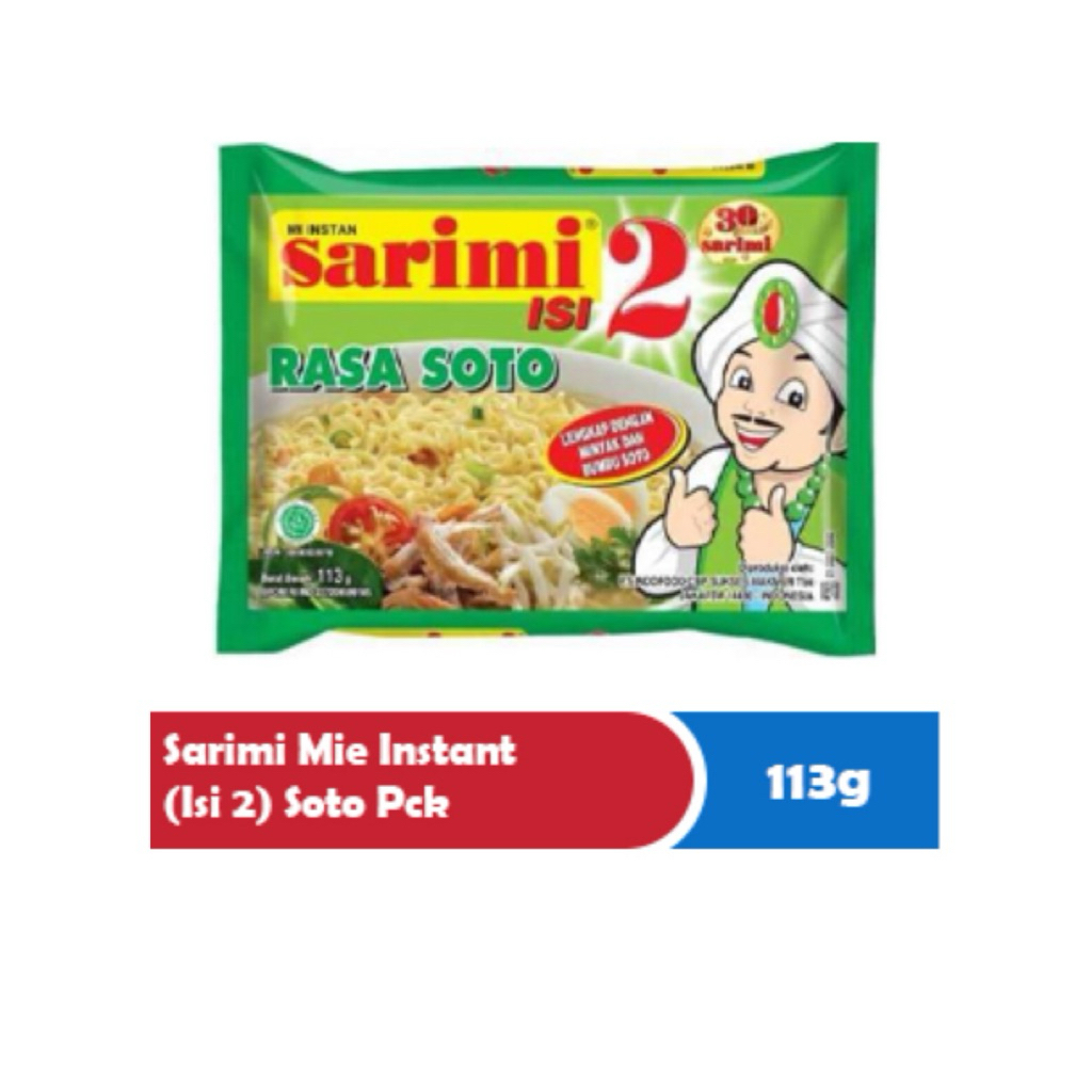 

Sarimi Isi 2 Rasa Soto 113gr – Mi Kuah Kenyal, Rasa Soto Lebih Nikmat