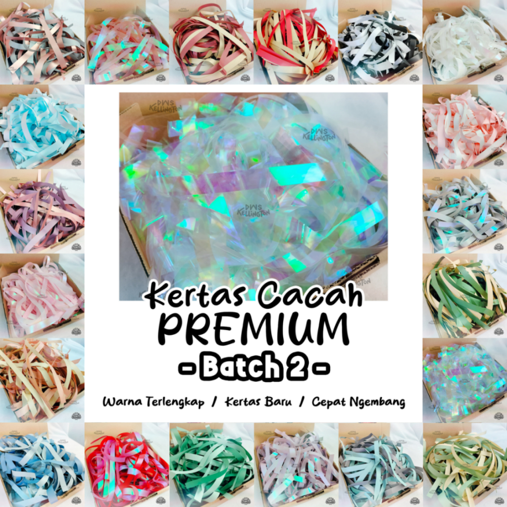 

Batch 2 - Kertas Cacah Premium Shredded Paper Serut Packing Gift Box Parsel Hadiah Hiasan DWSKELLINGTON