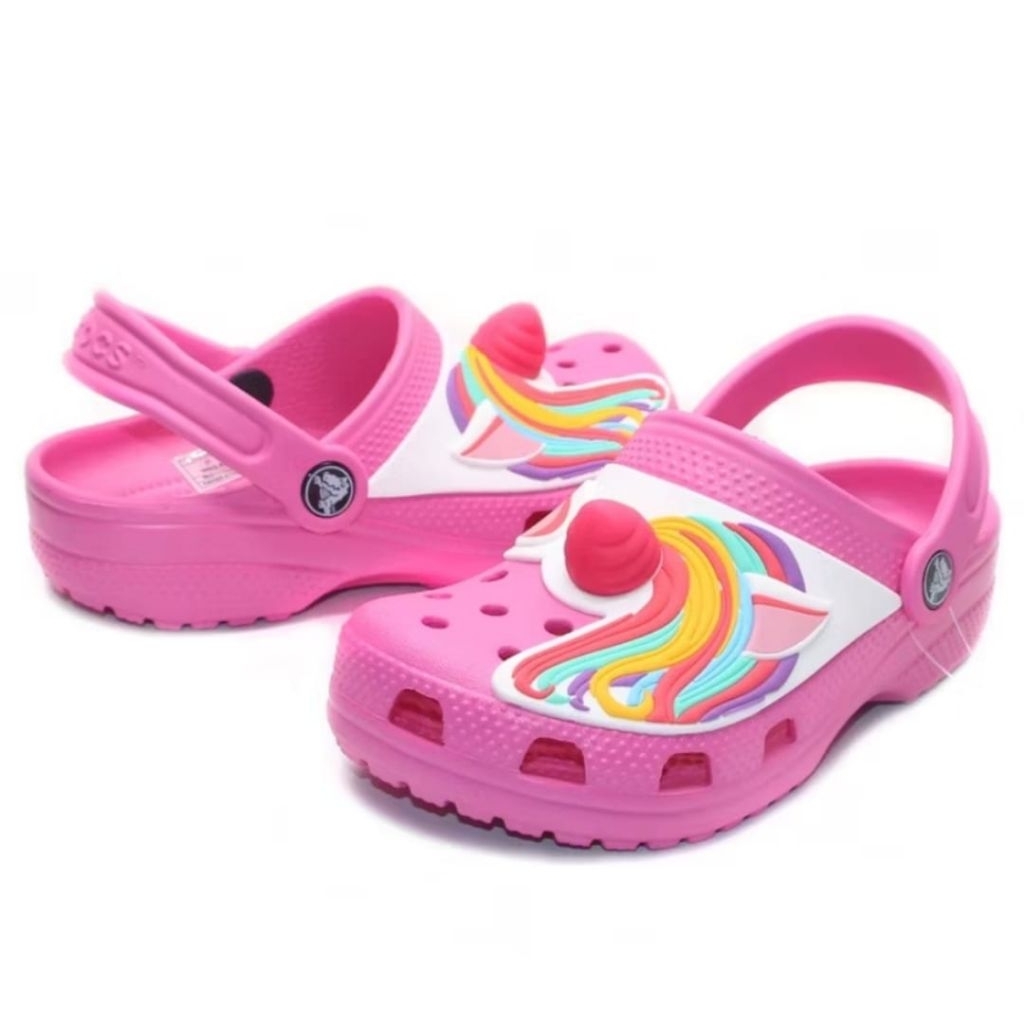 CROCS UNICORN TANDUK/SANDAL CROCS ANAK PEREMPUAN/CROCS CLOG ANAK