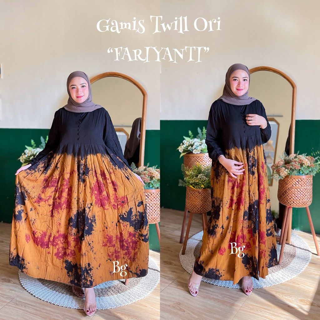Gamis Twill Ori BG Collection Terbaru