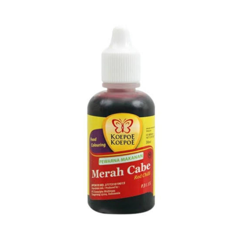 

Koepoe Koepoe Merah Cabe Pewarna Makanan 30ml