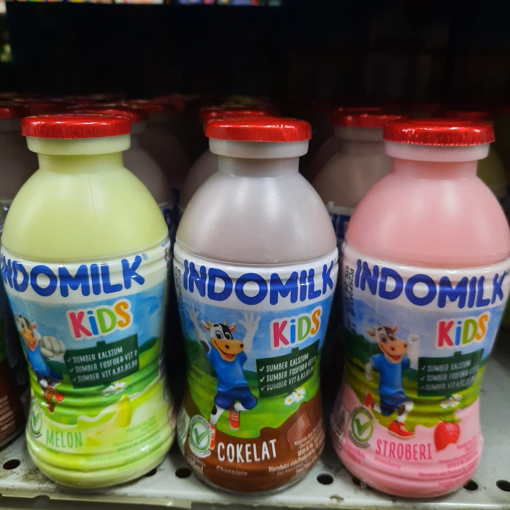 

Susu indomilk botol 190ml 1 dus isi 24 botol ada 3 varian rasa