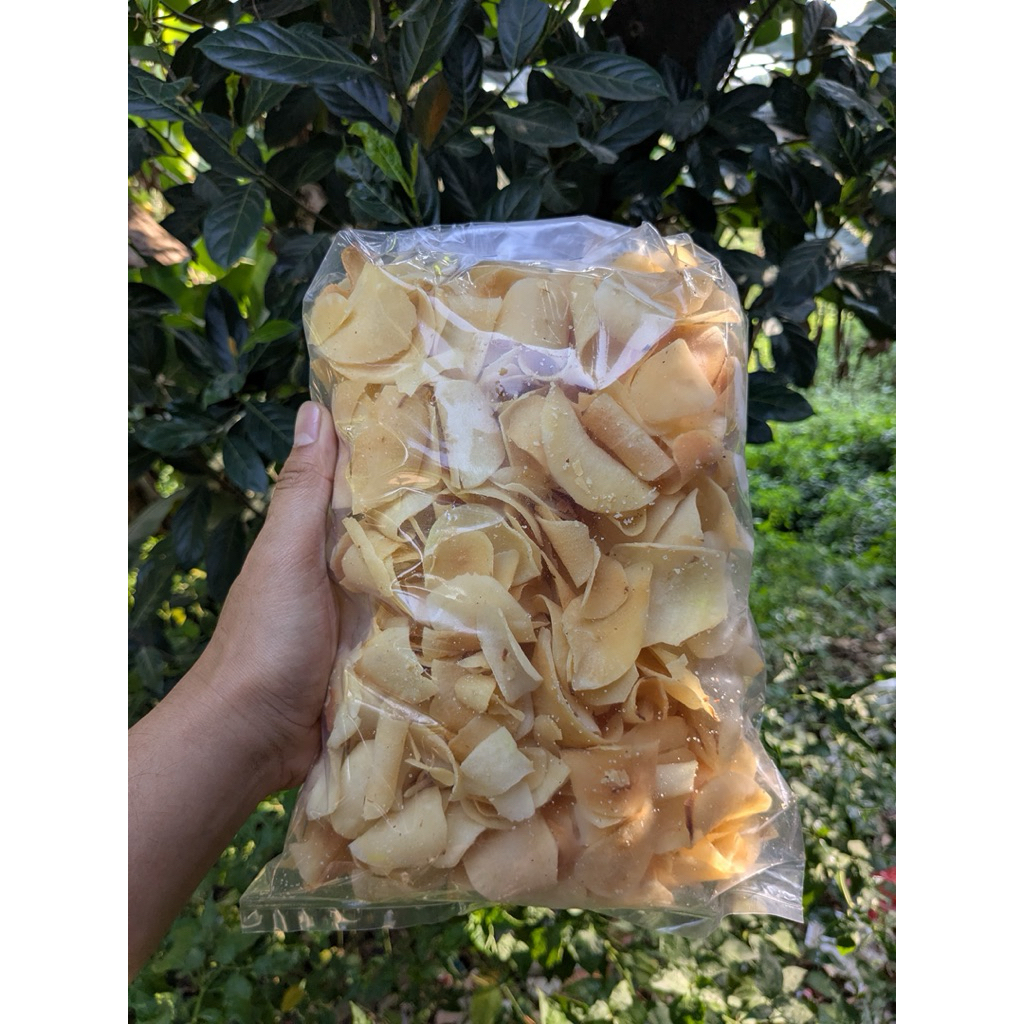 

Keripik Singkong Rasa Asin Tipis Renyah - berat 420 gram