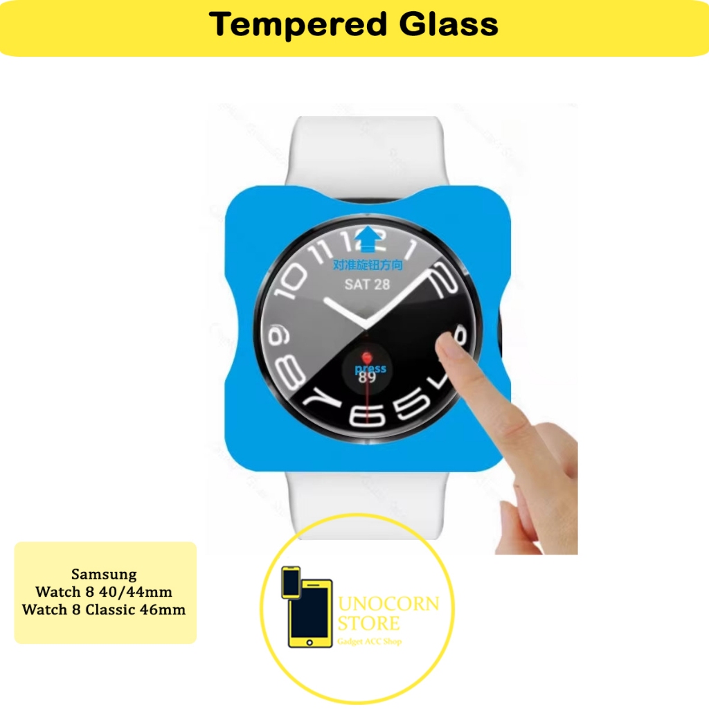 Tempered Glass Samsung Galaxy Watch 8 40mm / 44mm / Watch 8 Classic 46mm Easy Install Slide Pro Scre