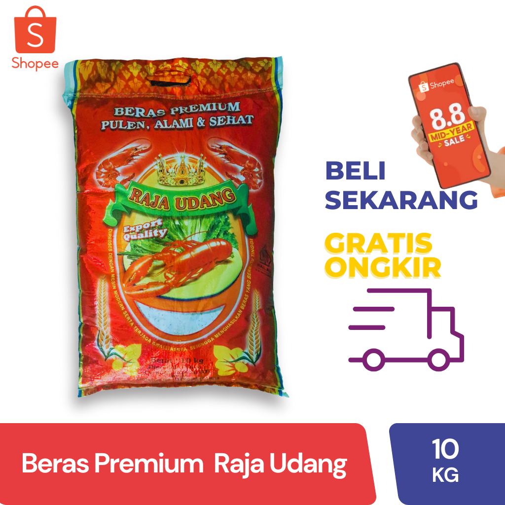 

Beras Premium Raja Udang 10kg "Rasa lebih pulen