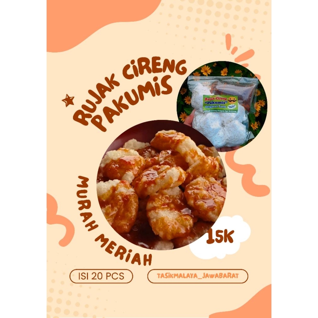 

Rujak Cireng pakumis isi 20 /500grm