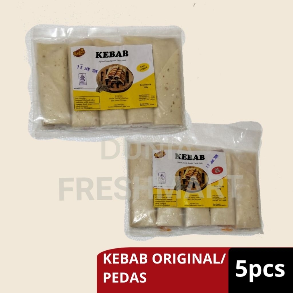 

KEBAB ORIGINAL/PEDAS ISI 5PCS FROZEN FOOD KEBAB BEKU NISOFOOD NISO FOOD KEBAB ORI HOT KEBAB