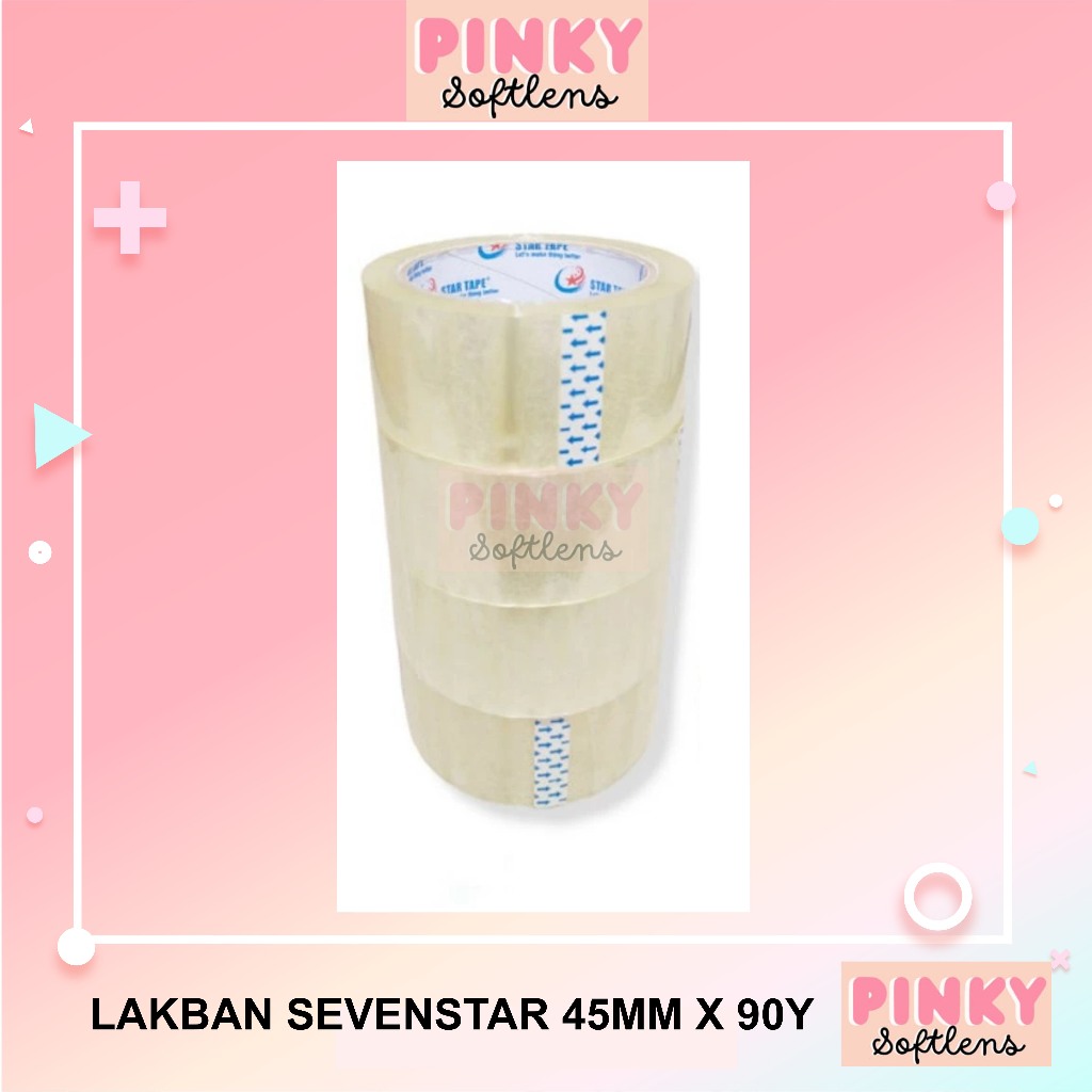 

LAKBAN SEVEN STAR TAPE 45 MM X 90 YARD / LAKBAN MURAH MERIAH / LAKBAN 45MM MURAH / ISOLASI MURAH / ISOLASI Besar Murah Meriah
