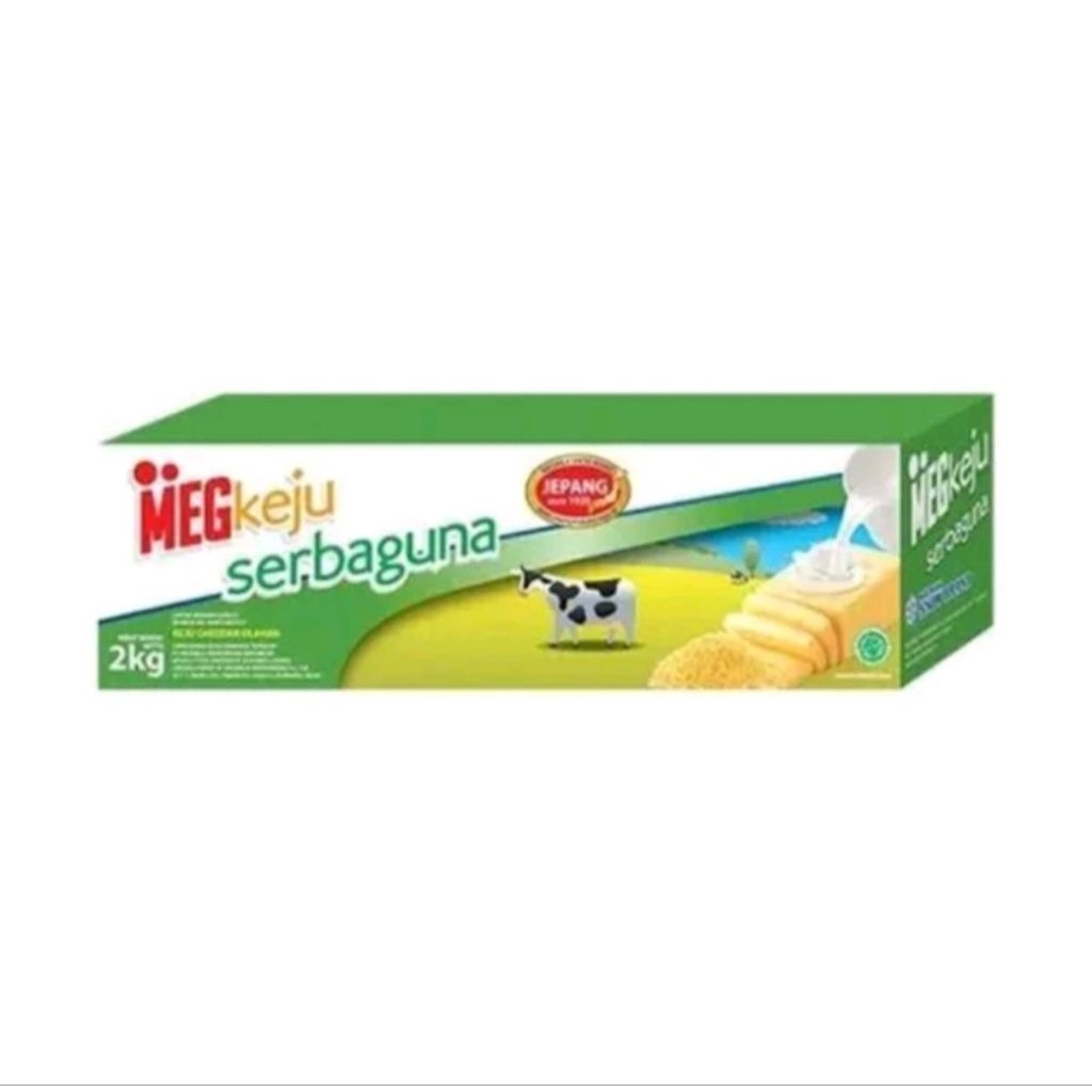 

Keju MEG serbaguna 2kg isi 8pcs / 1 dus