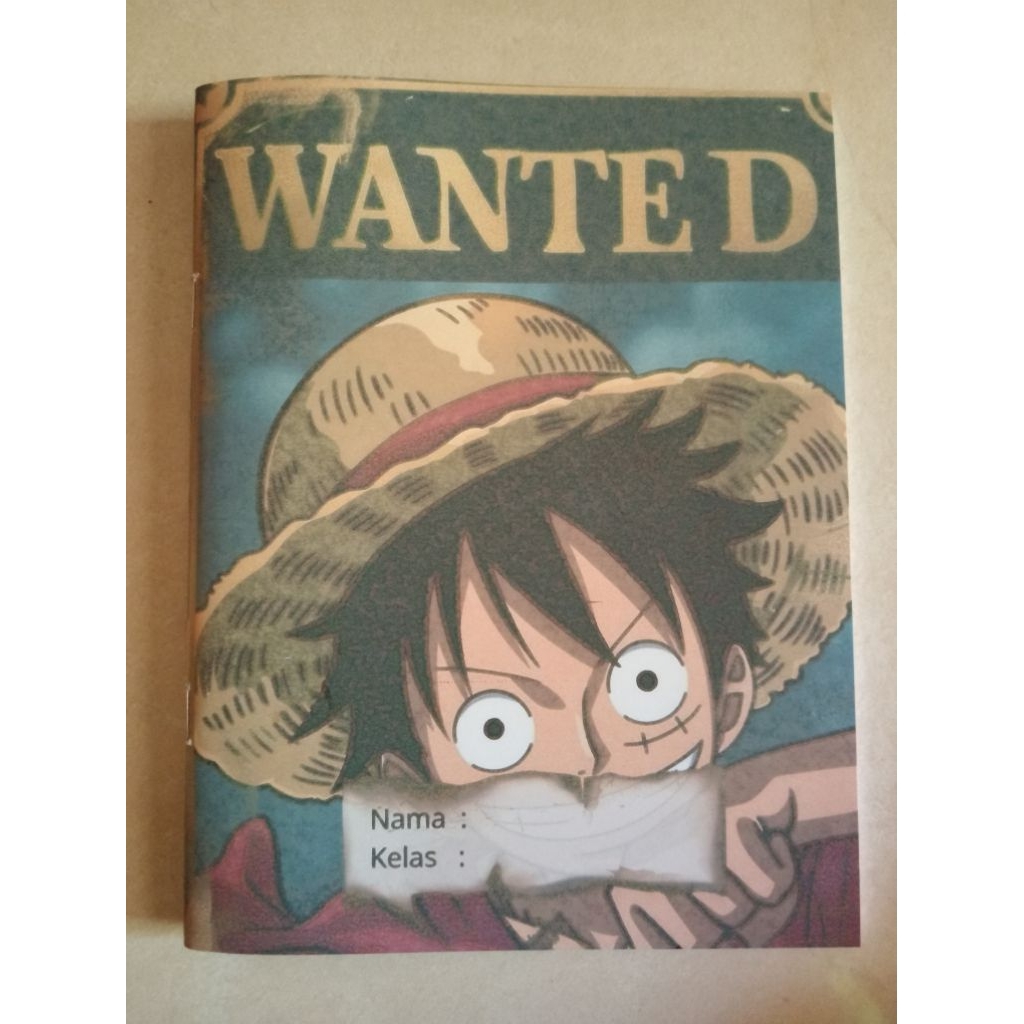 

BUKU TULIS ONE PIECE CUSTOM NAMA ISI 5 | BEBAS Request NAMA,KELAS