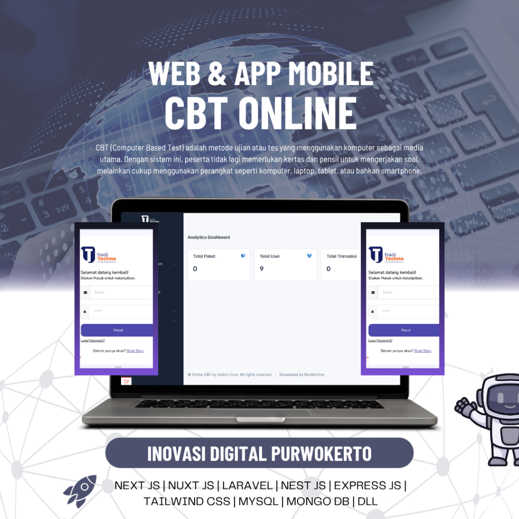WEB APLIKASI CBT ONLINE CAT ONLINE DAN UJIAN ONLINE | WEB APLIKASI MURAH | JASA PEMBUATAN WEBSITE