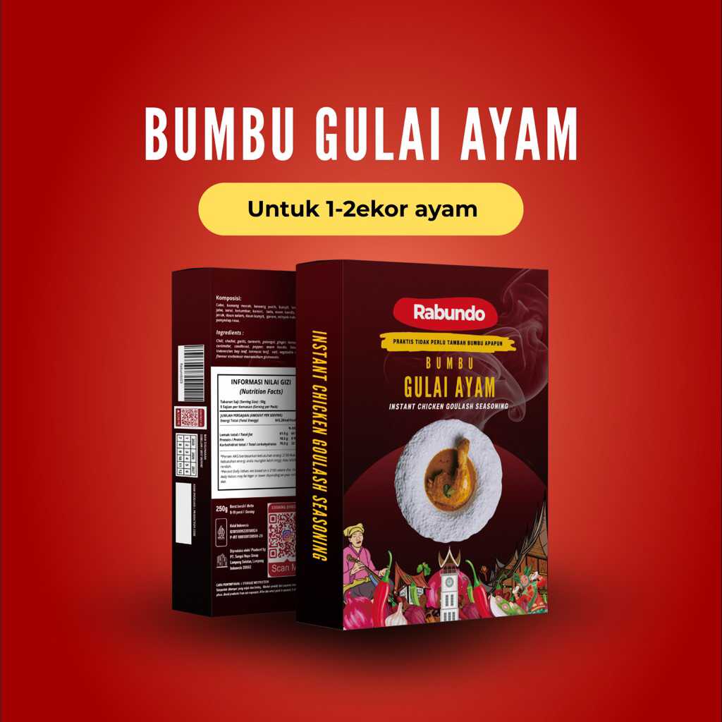 

Bumbu Gulai Ayam Padang 250g Asli Minangkabau by Rabundo Bumbu Instan Masakan Padang Gulai Ayam Pop bakar Cincang Daging Sapi Tunjang Kikil asampadeh ikan sate telur dadar rendang dendeng