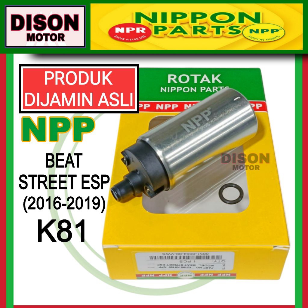Rotak npp Beat street esp 2016-2019 K81 original dinamo fuel pump npp