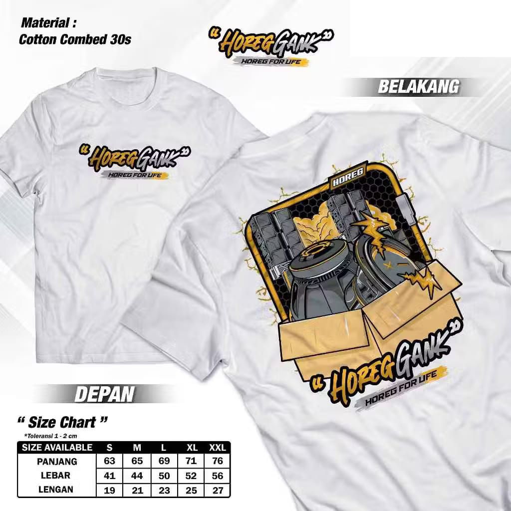 Kaos Sound System Audio HOREG GANK -Baju Sound System Horeg For Life