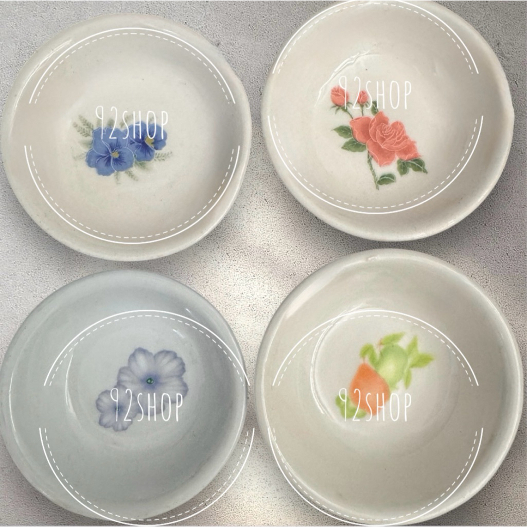 Mangkok saus mini bahan keramik tebal | mangkok keramik tempat sambal | mangkok sambal kecil