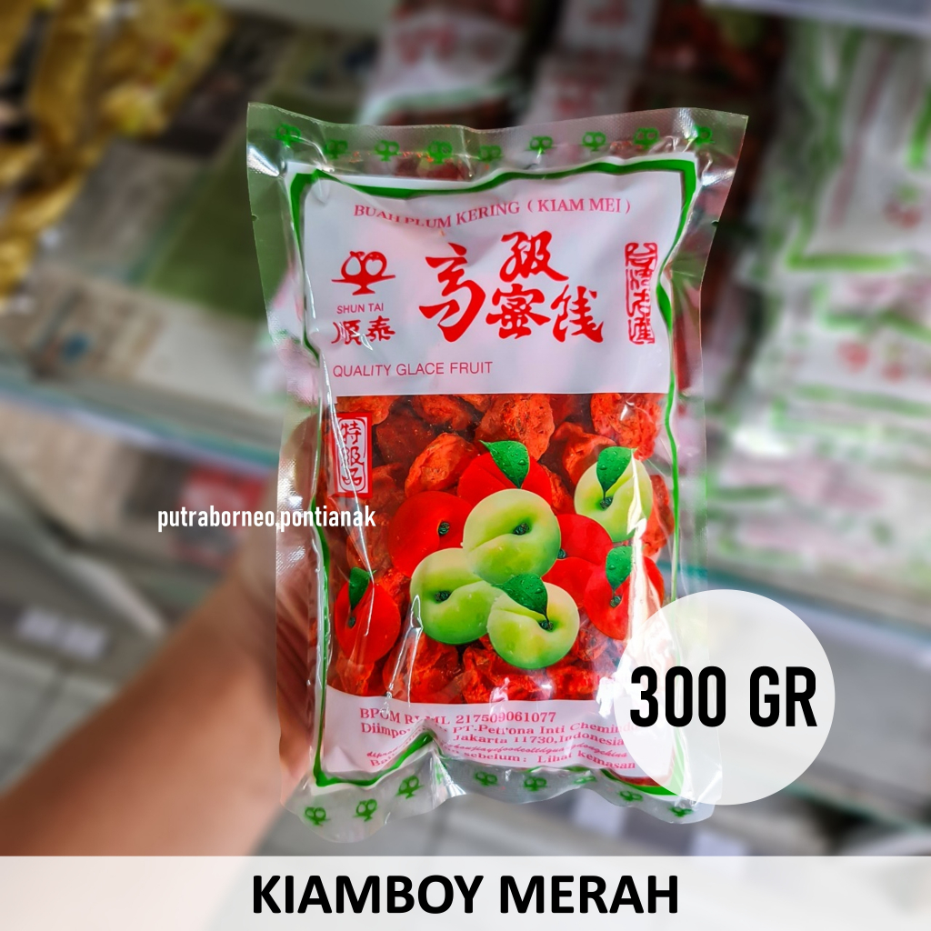 

Asinan Kiamboy Merah 300 gr Suntai / Kiambue Sengbue Somboy
