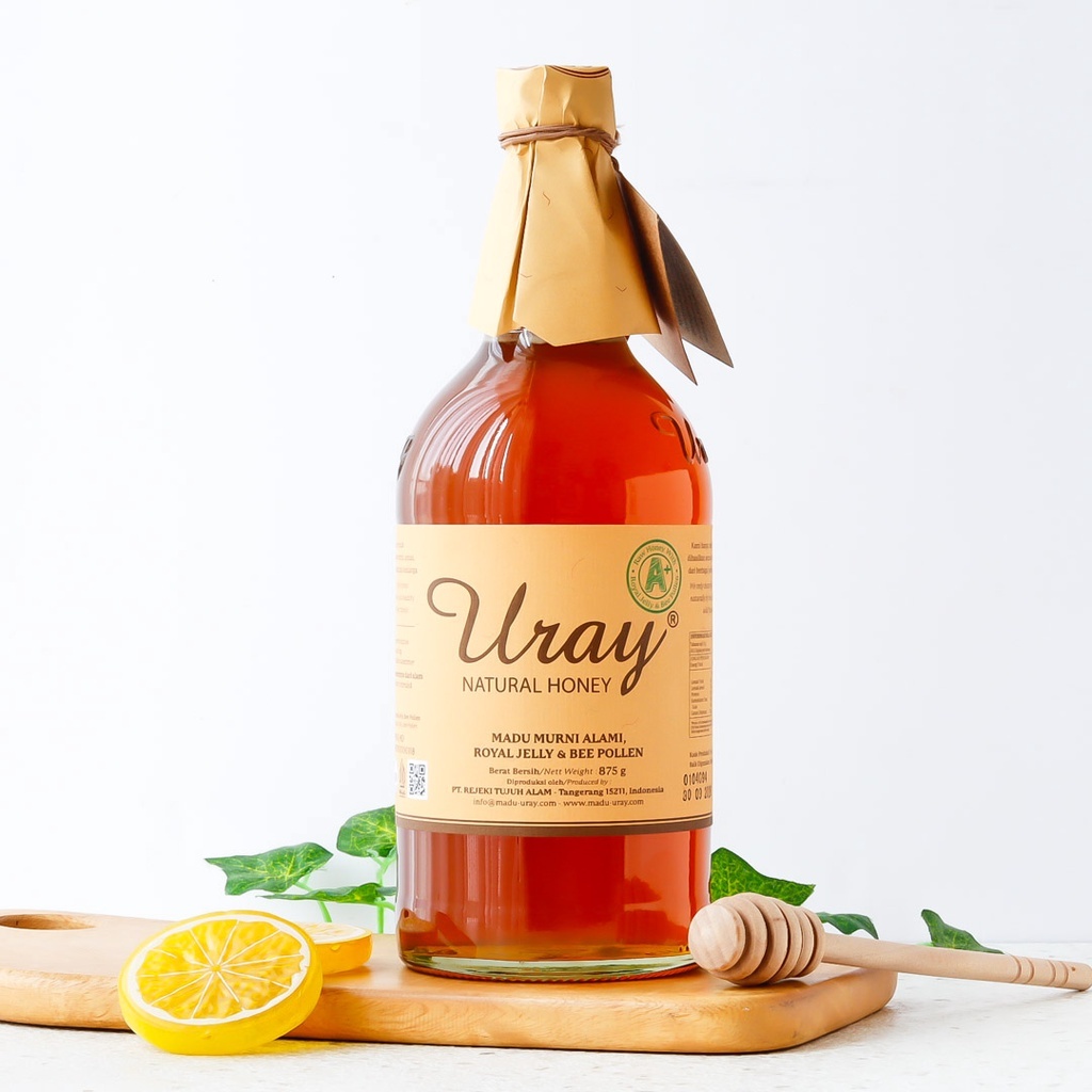 PROMO Madu Uray Asli 875 Gram - Madu Asli 100% Tanpa Campuran - Uray Natural Honey