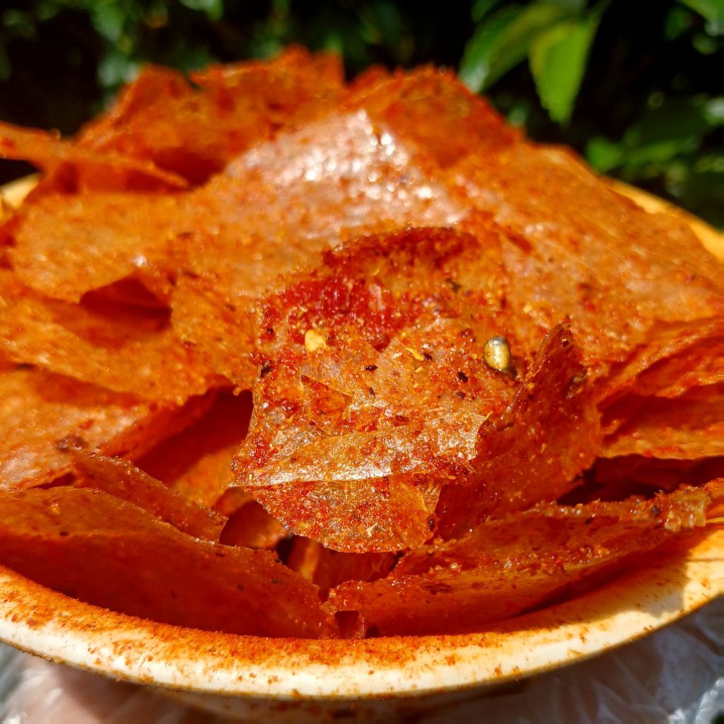 

keripik Kaca Pedas Daun Jeruk Kemasan 1kg